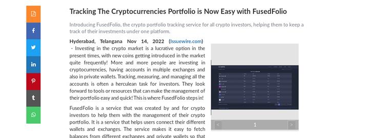 Track your cryptocurrency portfolio with ease